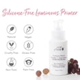 thumbnail image 6 of 100% PURE Luminous Face Primer Illuminating Makeup Base & Moisturizer with Anti-Aging Antioxidants - Glowy Long-Lasting & Pore Diminishing Cosmetics Prep, Flawless Soothing Hydration - 1 oz, 6 of 8