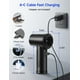 thumbnail image 5 of Plumero de aire comprimido, soplador de aire portátil de 3 engranajes a plumero de aire eléctrico con luz LED, carga de teclado de plumero de aire inalámbrico (negro), 5 of 5