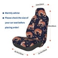 thumbnail image 3 of Balery Leopard Print Pattern Car Seat Cover - Soft & Breathable Front Premium Covers with Non-Slip Protector Fits Most Automotive, Vans, SUVs, Trucks - 1 Unit, 3 of 5