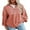 DD Red, variant on DOKOTOO Oversized Sweatshirts for Women Half Zip Sweatshirt Waffle Knit Pullover Lightweight Long Sleeve Drop Shoulder Tops Fall Outfit