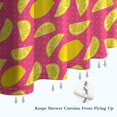 thumbnail image 6 of Yellow Lemon Fruit Slices Pink Pattern Shower Curtain 72"x72" ,Bathroom Decorative Shower Curtains Set with 12 Hooks,Modern Waterproof Washable Shower Curtain, 6 of 6