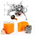 thumbnail image 2 of 5800W Outdoor Three Head Stove Camping Windproof Stove Portable Camping Picnic Burner Hiking Foldable Ultralight Split Gas Stove, 2 of 6