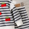thumbnail image 6 of Leey-World Toddler Baby Girl Clothes Fall Winter Long Sleeve Ruffle Tops Pants Set Newborn Baby Girls Outfits, 6 of 9