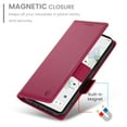 thumbnail image 3 of Designed for Google Pixel 7 Pro Wallet Case, with Card Slots Strong Magnetic Closure PU Leather Flip Fold Shockproof Kickstand Durable Purse Flip Case for Google Pixel 7 Pro - Winered, 3 of 7