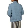 thumbnail image 5 of CILENON Long Cardigans for Women Trendy Womens Lightweight Quilted Jacket Button Long Sleeve Stand Collar Warm Winter Coat (Light Blue,XXL), 5 of 6
