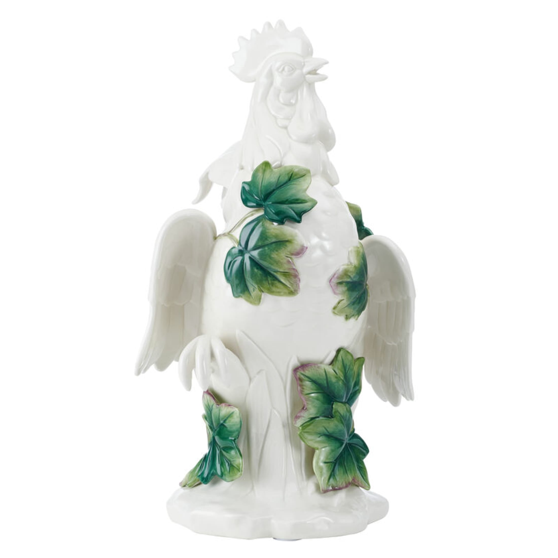 Fitz and Floyd Sicily 19" Green Rooster Earthenware Decorative Figurine