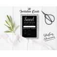 thumbnail image 3 of Darling Souvenir Black Birthday Invitation Card Printable Elegant Fill or Write In Blank Party Invites 28 Pcs 5 x 7 Inches, 3 of 5