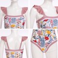 thumbnail image 5 of IDOPIP Women's One Piece Swimsuit with Beach Cover Up Wrap Skirt Floral Sexy Bikini Sets Bathing Suit, 5 of 8