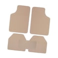 thumbnail image 4 of DYNWAVECA 5Pcs Automotive Floor Mats Auto Foot Pad Protector Easy to Install Front and Rear Mats for Automobile Truck Attachments Beige, 4 of 9