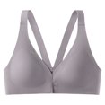 thumbnail image 6 of Sports Bras for Women Front Closure Racerback Underwire Push Up Bra Push Up Bra Purple Xl, 6 of 6