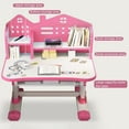 thumbnail image 3 of Floseru Kids' Table & Chair Set, Desk with Large Storage Drawer & Bookshelf, Height Adjustable, 3 of 7
