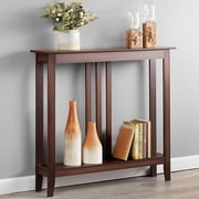Narrow Entryway Wood Console Accent Table