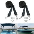 thumbnail image 6 of 2/4pcs Bimini Top Straps Pad Eye Straps with Stainless Steel Snap Loop Easy Use, 6 of 10