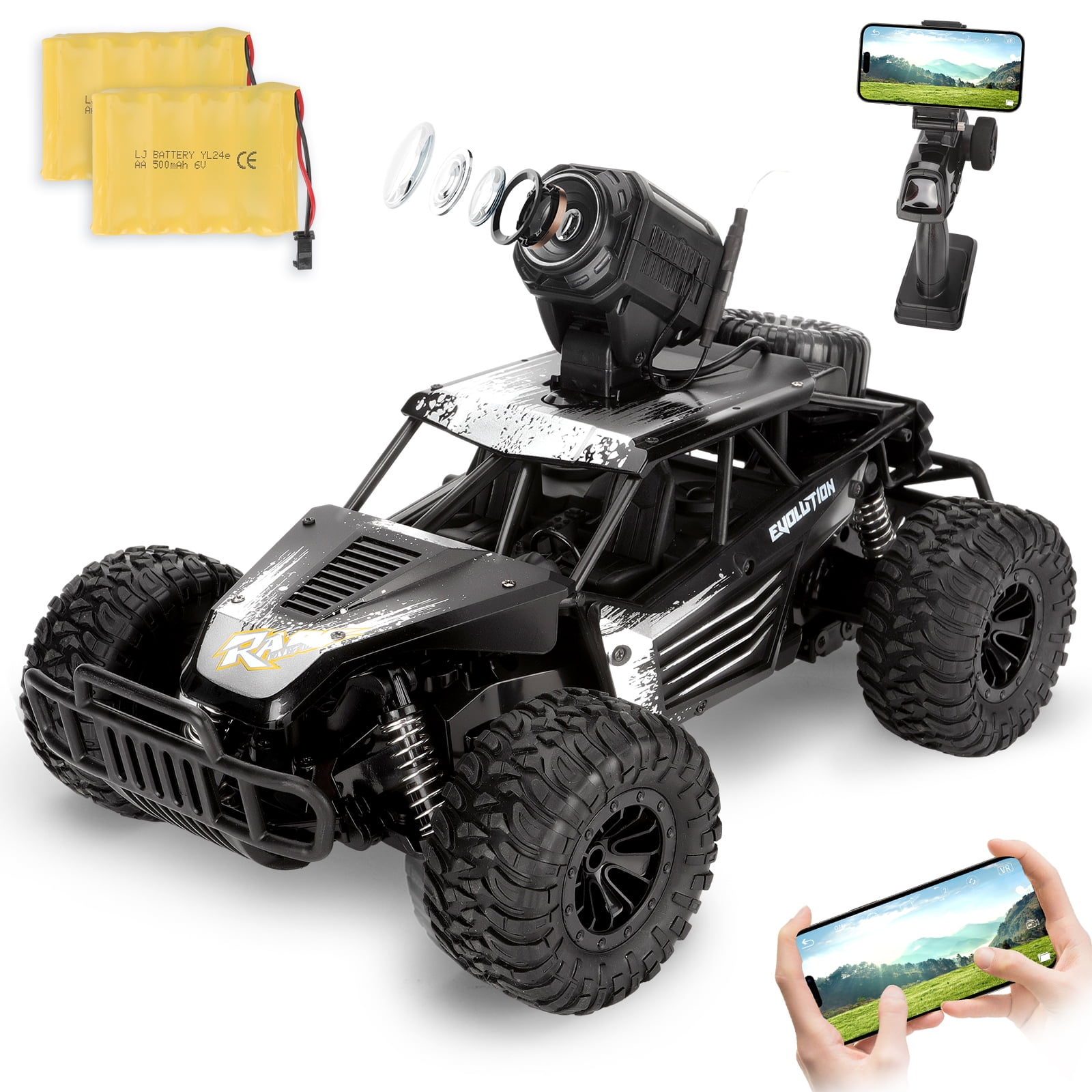 Remote Control Car RC Cars with Camera, YUWENUS High Speed 116 Scale 2