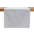 thumbnail image 2 of Fennco Styles Simple Ticking Stripes Reversible Pure Cotton Table Runner 16 x 72 Inch - Grey Soft Table Cover for Everyday Use, Banquets, Family Gathering, Special Events and Home Décor, 2 of 4