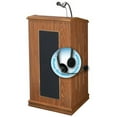 thumbnail image 2 of Oklahoma Sound 711-MY-LWM-7 Prestige Sound Lectern with Wireless Headset Mic - Mahogany, 2 of 2