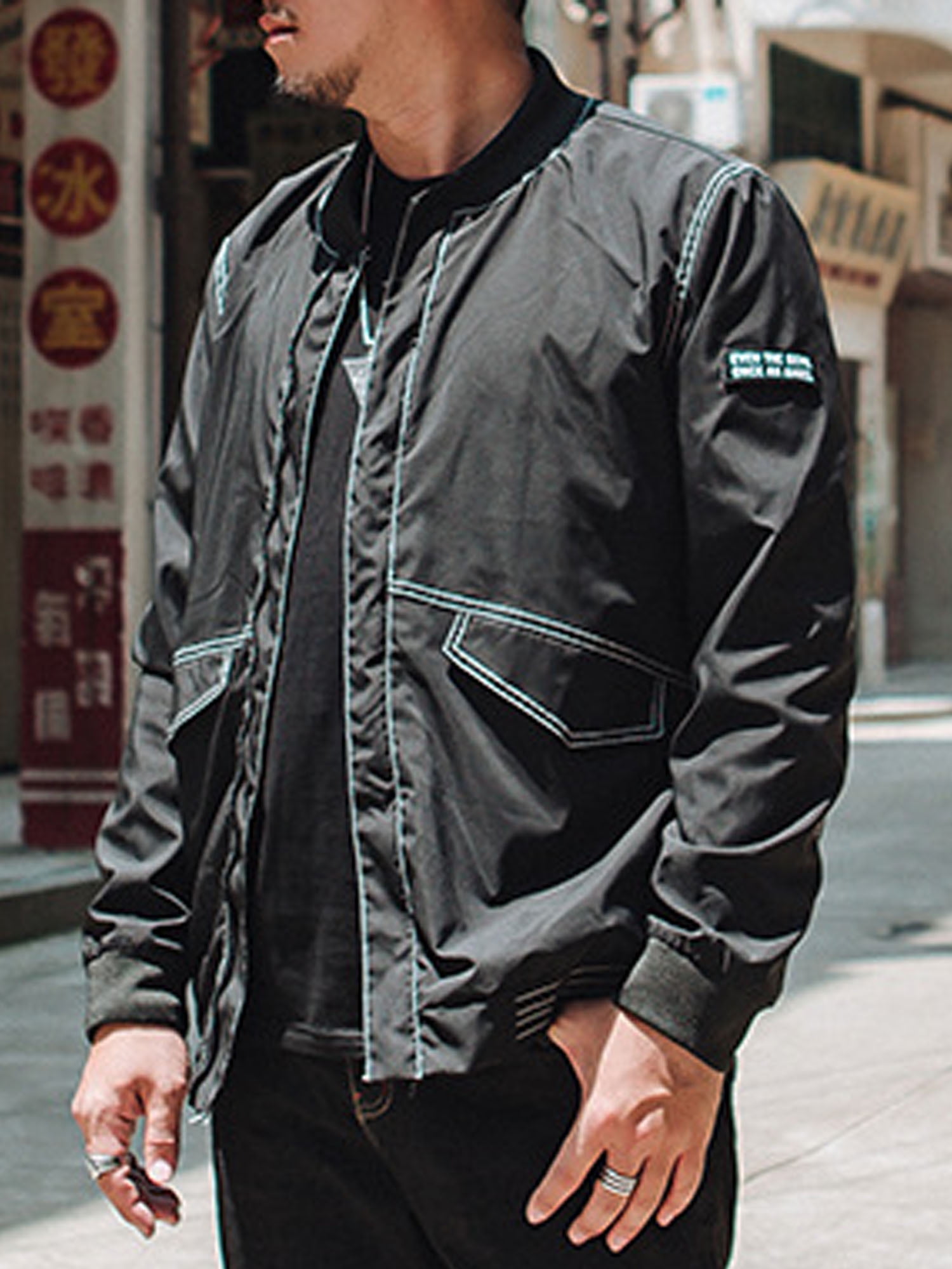 Men's Leopard Bomber Jacket Lightweight Athletic Jackets Causal Varsity Windbreaker Track Jacket Fashion Coat