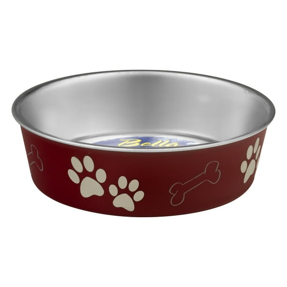 Loving Pets Bella Bowls Medium Merlot, 1.0 CT