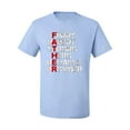 thumbnail image 2 of Wild Bobby, Best Dad Father Traits Qualities, Father's Day, Men Graphic Tees, Light Blue, 3X-Large, 2 of 3