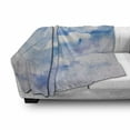 thumbnail image 3 of Fantasy Soft Flannel Fleece Throw Blanket, Cloudy Sky View in Soft Pastel Tones Watercolor Blurry Hazy Serene Picture, Cozy Plush for Indoor and Outdoor Use, 50" x 60", Sky Blue White, by Ambesonne, 3 of 6