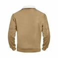 thumbnail image 5 of Men's Winter Jacket Thick Thermal Warm Lined Coat Color: Khaki Size: L, 5 of 5