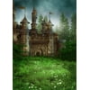ABPHOTO Polyester 5x7ft Photography Backdrop Fairytale Castle on the Meadow Backdrops for Photo Shoots Lovers Party Game Adult Kids Baby Personal Portrait Photo Background Studio Props