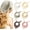Fresh, variant on 6 Pcs Floral Hair Bandanas Head Kerchief Women Bandana Print Chiffon Hair Scarf Triangle Head Kerchief with Ties