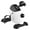 White, variant on BAOKALER Desk Bike Pedal Exerciser, Mini Exercise Bike