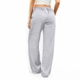 thumbnail image 5 of Sweatpants Womens 2026 Fall Baggy Wide Leg Sweatpant Fleece Lined Straight Leg Sweat Pants 28" 29" Inseam Light Gray S, 5 of 6