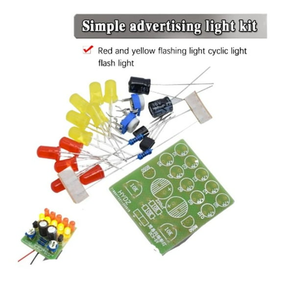 2032-SA3 - SIMPLE ADVERTISING LIGHTS KIT RED AND YELLOW FLASHING LIGHTS