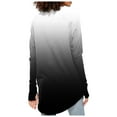 thumbnail image 4 of T Shirts For Women Long Sleeve Top Round Neck Basic Fashion Printed Tshir Thumbhole Tunic Tshirts, 4 of 5