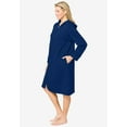 thumbnail image 3 of Dreams & Co. Plus Size Short Hooded Sweatshirt Robe, 3 of 6