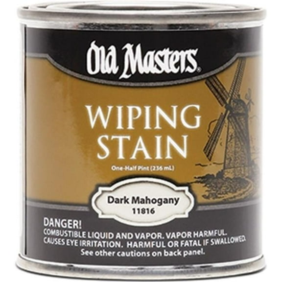 Old Masters 11816 0.5 Pint. Dark Mahogany Wiping Stain- 240 Voc