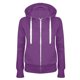 thumbnail image 2 of Meitianfacai - Chaqueta con capucha y cremallera de manga larga para adolescentes y mujeres, sudadera ligera con bolsillos, blusa informal, 2 of 4