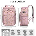 thumbnail image 3 of Sweet Strawberry Aesthetic Backpack Cooler, Leakproof Insulated Bag for Teens, Women, and Summer, 3 of 6