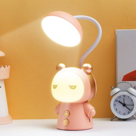 

Christmas Clearance Kids Desk Lamp Dimming Rechargeable Desk Lamp For Kids With Exclusive Look Cute Night Light For Kids Bedroom Eye-Caring LED Portable Reading Lamp For Child