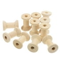 thumbnail image 2 of FUTUREORYY Wooden Winding Spools Light Yellow For Sewing And Crafting 300Set, 2 of 8