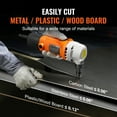 thumbnail image 2 of KFFKFF Metal Shear, 550W Robust 2200 RPM Rapid Speed, Electric Nibbler with 360 Degree Swivel Capability, Versatile in Cutting Straight, Curved and Circular Patterns on Stainless Steel, Aluminum, 2 of 9