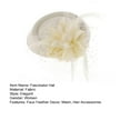 thumbnail image 4 of Soumake Exquisite Sweet Fascinator Hat With Hair Clip Decorative Anti-Fall Faux Feather Flower Mesh Veil Hat Hair Accessories Fashion, 4 of 8