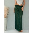 thumbnail image 6 of Douhoow Women Sequins Long Skirts Low Waist Skirts Fashion Party Sparkly Skirt, 6 of 8