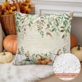 thumbnail image 2 of Outdoor Waterproof Pillow Covers Orange Pumpkin Fall Thanksgiving Decorative Throw Pillow Protectors for Patio Sofa Garden Couch,20x12in 2 Pack, 2 of 9