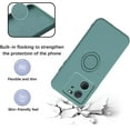 thumbnail image 5 of Compatible with Xiaomi 13T Pro Case Silicone Cute Shockproof Anti-Scratch Xiaomi 13T Pro Phone Case with Ring Kickstand Full Body Protection Cases for Women (Dark Green), 5 of 14