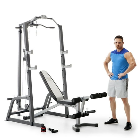 Marcy Home Gym Fitness Deluxe Cage System Machine with Weight Lifting (Best Weight Lifting Machines)