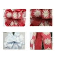 thumbnail image 7 of 13"X44" Snowflake Christmas Tree Bow Ribbon, Festive Large Bow Ornament, Christmas Tree Topper & Decor Accessory, for Holiday Tree Decoration, 7 of 7