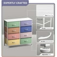 thumbnail image 3 of Sorbus Kids 8-Drawer Dresser Storage Tower, Steel Frame, Wood Top, Multi Pastel 2, 3 of 5