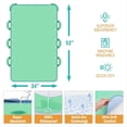 thumbnail image 3 of 2 PCS 34x52inch Positioning Bed Pad with 8 Handles Waterproof Reusable Incontinence Pads for Patients/Elderly Moving, 3 of 7