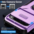 thumbnail image 5 of Funda para GANGXUN Google Pixel 9 Pro XL - Soporte metálico, Función magnética, Morado, 5 of 5