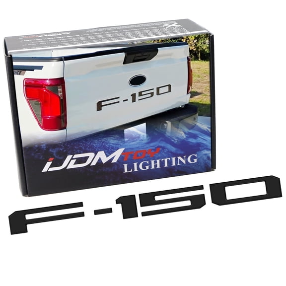 Matte Black Finish 3D Raised Tailgate Trunk Emblem Letter Pieces For 2021-up Ford F150 P702