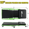 thumbnail image 2 of Nilight 36" Z Creeper - 2-in-1 Rolling Folding Car Seat, 36 inches Adjustable Roller Garage Chair Lay Down or Sit, 330LBS Capacity, Green Black, 2 of 8