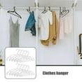 thumbnail image 3 of MLINS  10 Pcs Non-slip Hanger Extender Velvet Clothes Hangers Hooks Pants Travel Baby White, 3 of 8